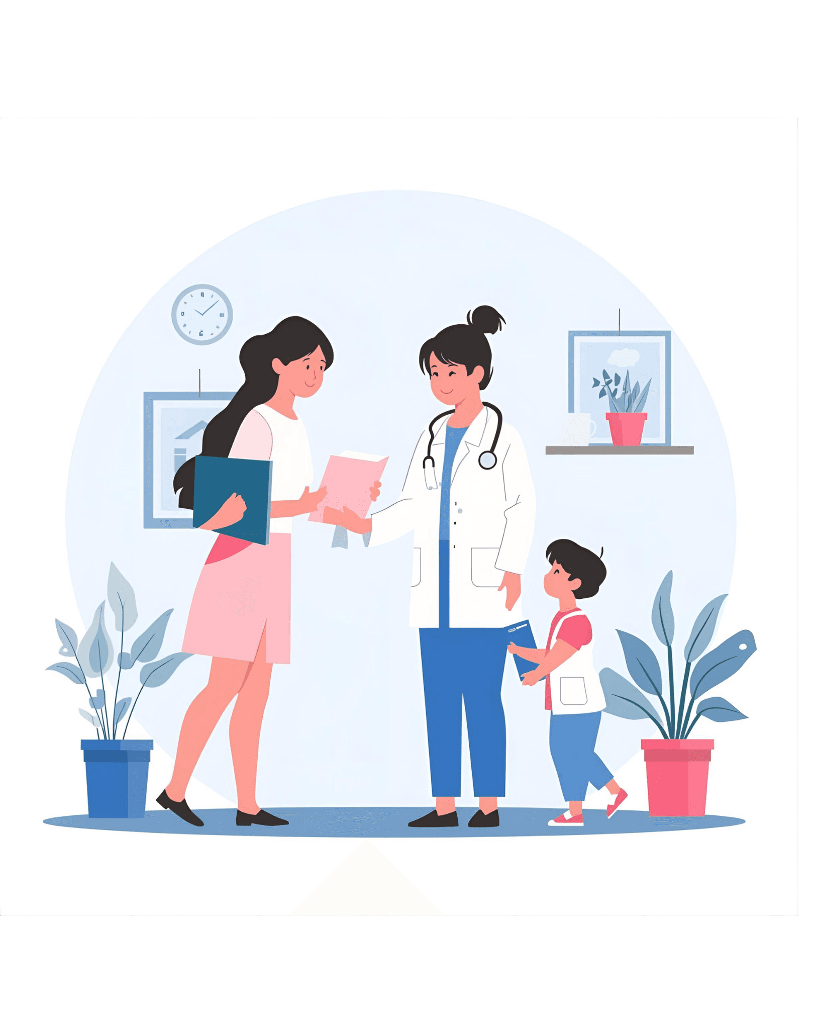 A clinical team preparing for a home health visit