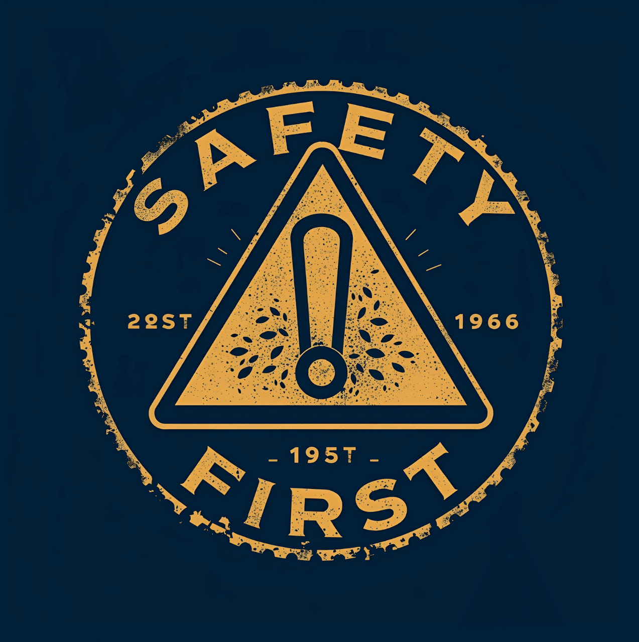 Safety first emblem